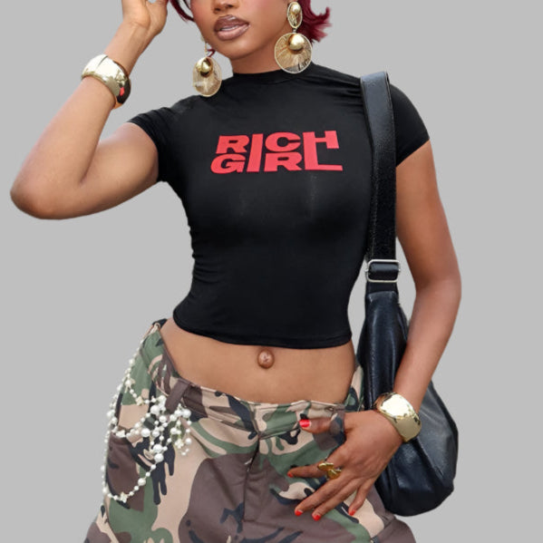 Rich Girl Crop Tee