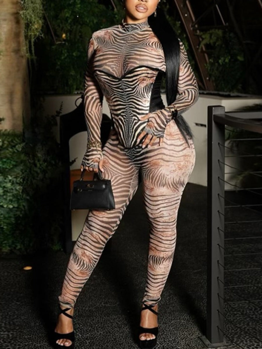 Tiger Skin Jumpsuit