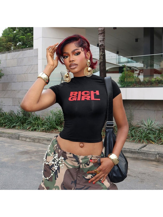 Rich Girl Crop Tee