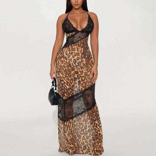 Cheetah Lace Dress