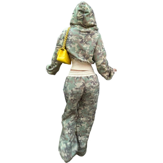 MATCHING CROP SET- CAMO
